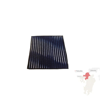 POSAVASOS artesanía textil japonesa tradicional KURUME KASURI  10 x 10 cm