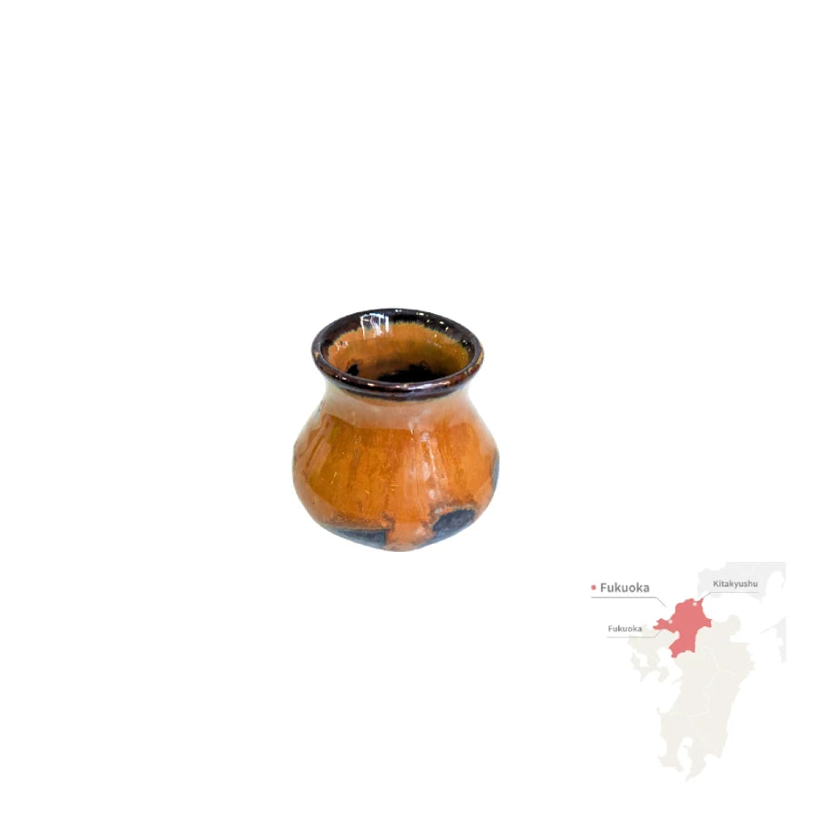 TAKATORI YAKI mini jarrones artesanía cerámica esmaltada Tohomura FUKUOKA