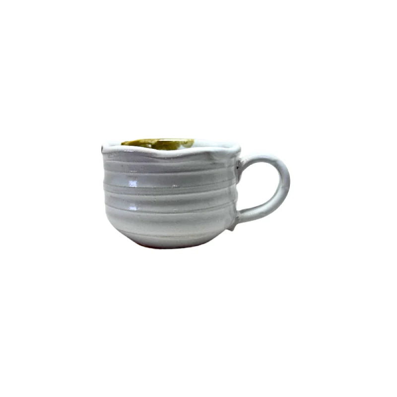 HAGI YAKI taza cerámica esmaltada tradicional Shirahagi HAGIDONO 150 ml