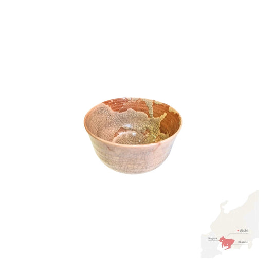 Ō IDO matcha chawan cerámica esmaltada craquelada KANNYŪ 300 ml