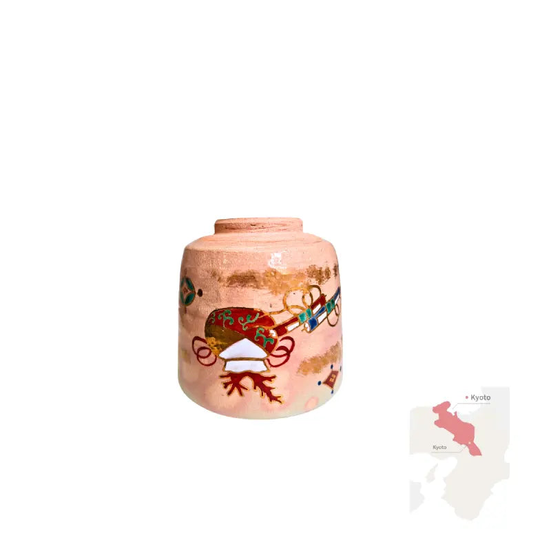 KYO YAKI bol chawan matcha japonés cerámica especial navidad GOHONTE 300 ml