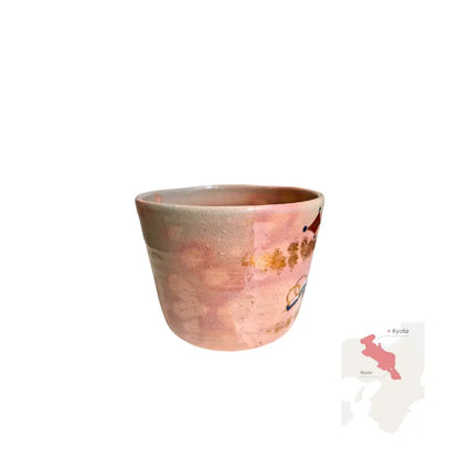 KYO YAKI bol chawan matcha japonés cerámica especial navidad GOHONTE 300 ml