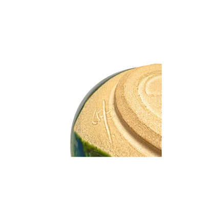 SETOYAKI MATCHA cuenco chawan tazón oribe NOBUAKI KATO 250 ml