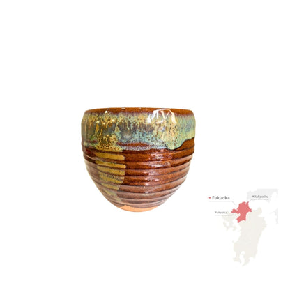 TAKATORI YAKI chawan matcha artesanía cerámica esmaltada AMEYU 300 ml
