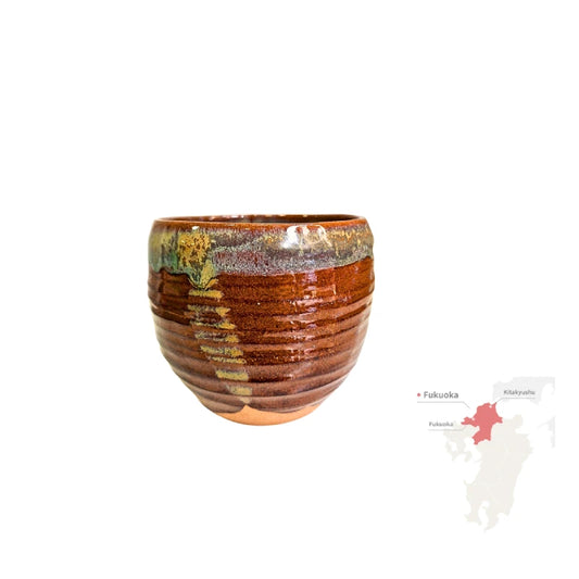 TAKATORI YAKI chawan matcha artesanía cerámica esmaltada AMEYU 300 ml