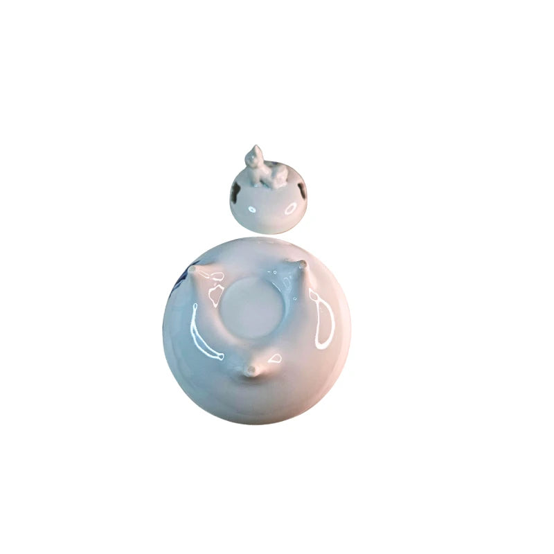 NABESHIMA YAKI incensario japonés porcelana pintada a mano Irobe CHUZAN GAMA