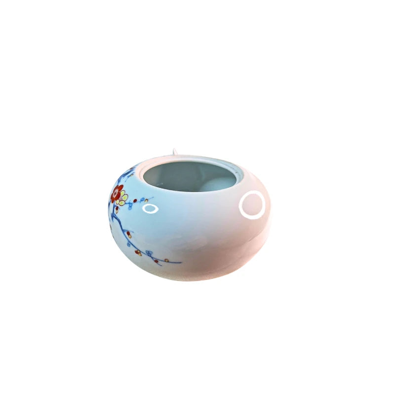 NABESHIMA YAKI incensario japonés porcelana pintada a mano Irobe CHUZAN GAMA