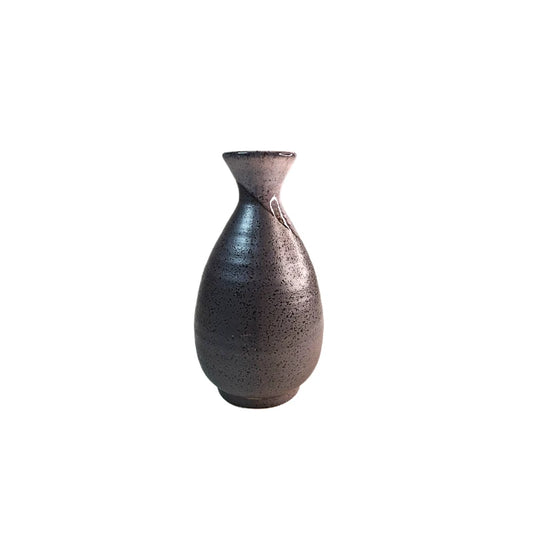 MINOYAKI juego sake negro textura mate tokkuri ochoko GIFU SET