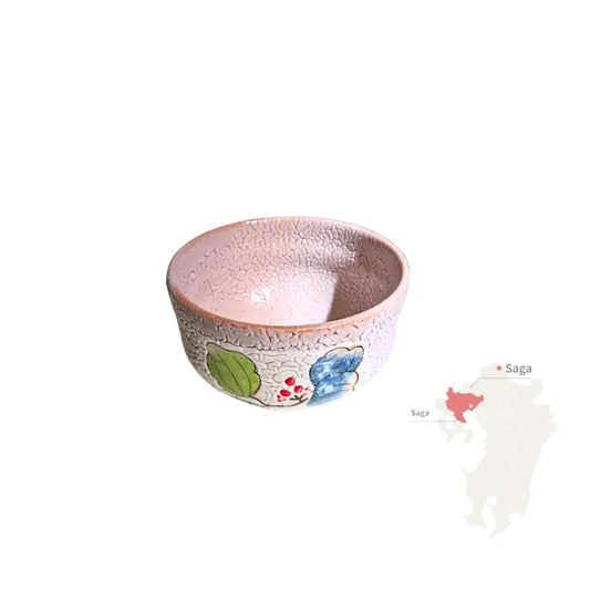 IMARI YAKI matcha chawan japonés cerámica shino AZUCHI GAMA 250 ml