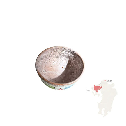 IMARI YAKI matcha chawan japonés cerámica shino AZUCHI GAMA 250 ml