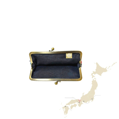 GAMAGUCHI auténtico monedero japonés portamonedas artesanal HANA