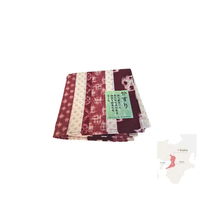 HANKACHI pañuelo estampado japonés fibra natural 100% algodón diseño KASURI 50 x 50 cm