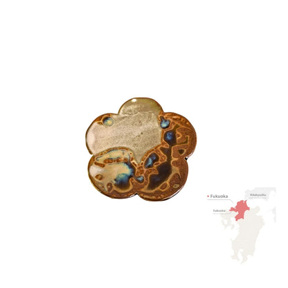 TAKATORI YAKI mamesara cerámica japonesa tradicional esmaltada Tohomura FUKUOKA