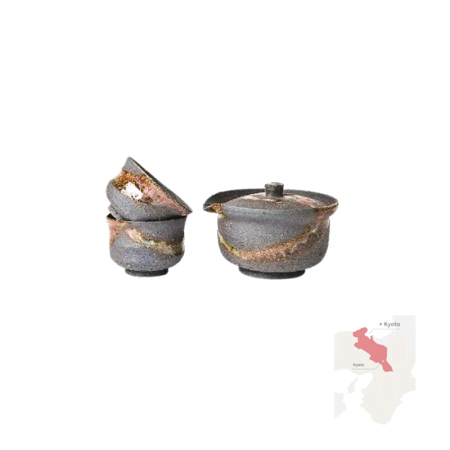 PREORDEN KIYONORI STUDIO tetera shiboridashi yunomi cerámica SET