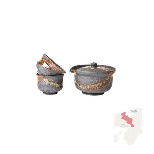 PREORDEN KIYONORI STUDIO tetera shiboridashi yunomi cerámica SET
