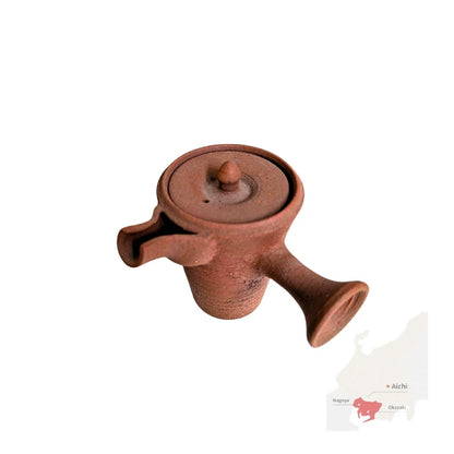 TOKONAME YAKI tetera japonesa yunomi cerámica sin esmaltar yakishime yokode kyusu SET