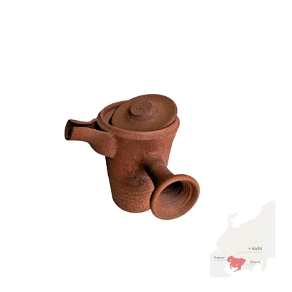 TOKONAME YAKI tetera japonesa yunomi cerámica sin esmaltar yakishime yokode kyusu SET