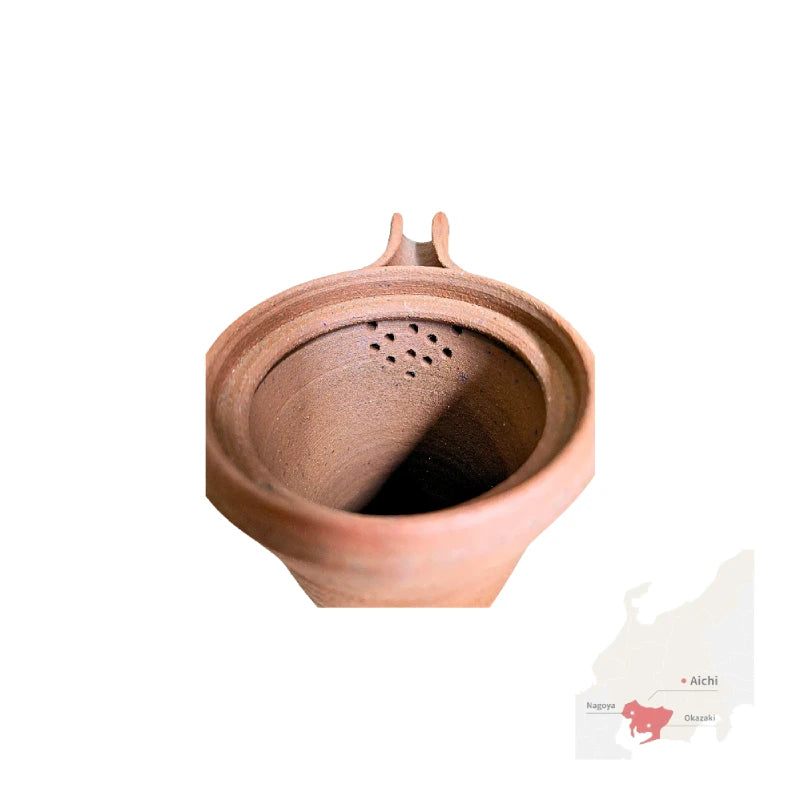 TOKONAME YAKI tetera japonesa yunomi cerámica sin esmaltar yakishime yokode kyusu SET