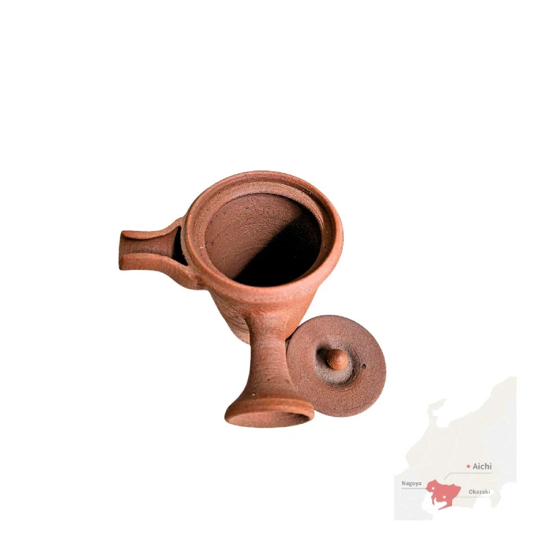TOKONAME YAKI tetera japonesa yunomi cerámica sin esmaltar yakishime yokode kyusu SET