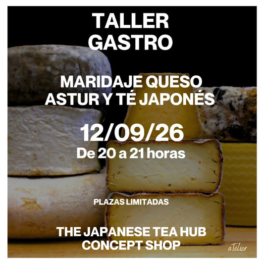 CATA MARIDAJE queso astur y té japonés experiencia presencial aTélier GIJÓN