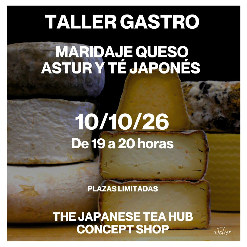 CATA MARIDAJE queso astur y té japonés experiencia presencial aTélier GIJÓN