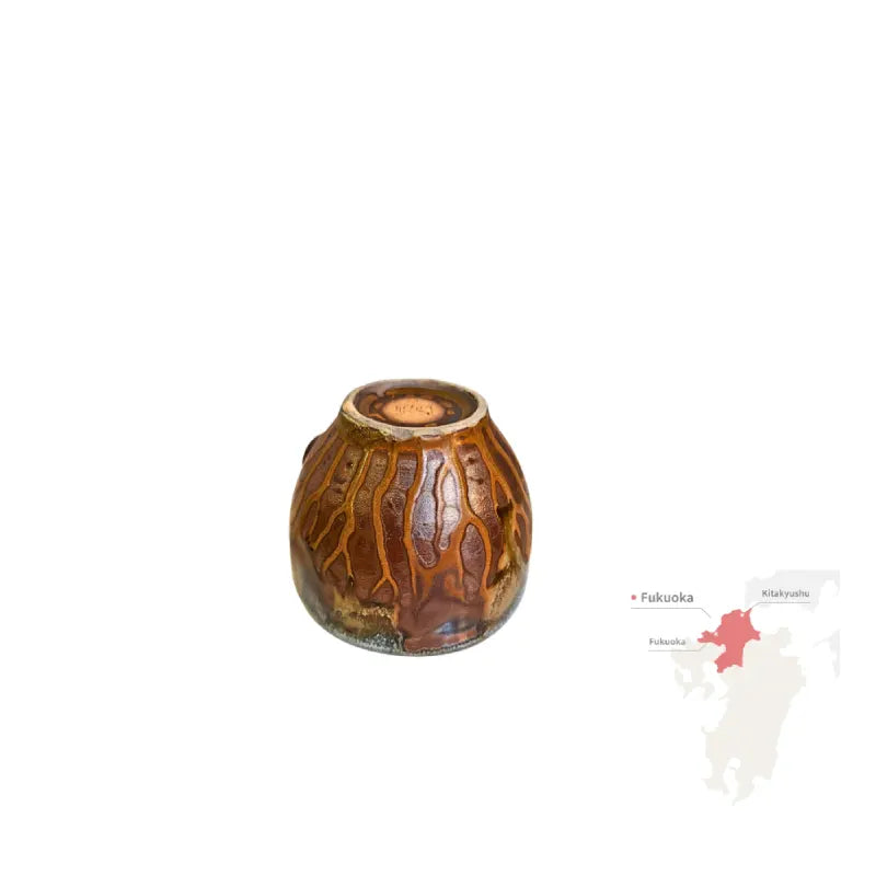 TAKATORI YAKI taza yunomi cerámica japonesa tradicional esmaltada Tohomura Touengama FUKUOKA 250 ml