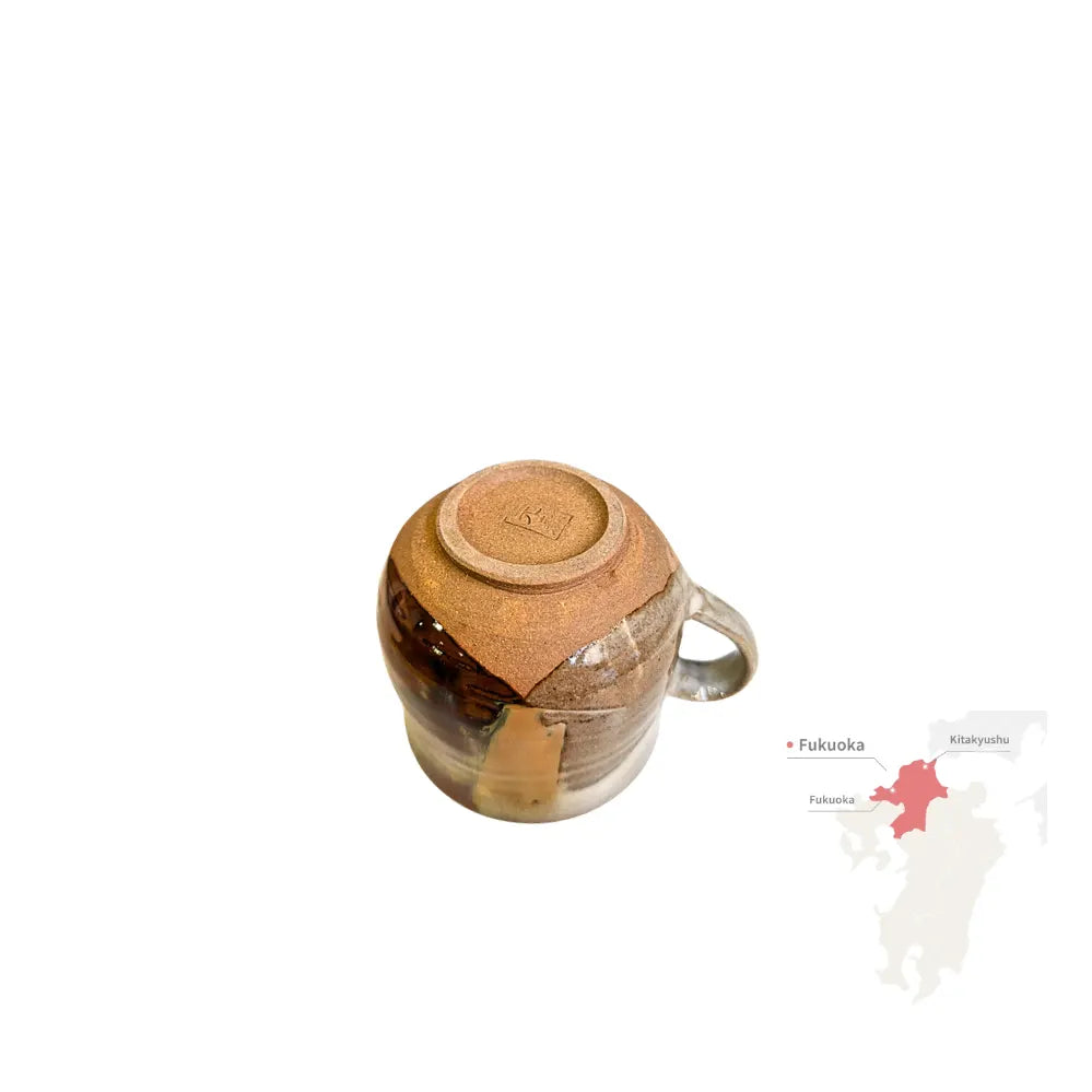 TAKATORI YAKI taza yunomi cerámica japonesa tradicional esmaltada Tohomura Touengama FUKUOKA 200 ml