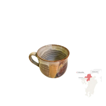 TAKATORI YAKI taza yunomi cerámica japonesa tradicional esmaltada Tohomura Touengama FUKUOKA 200 ml