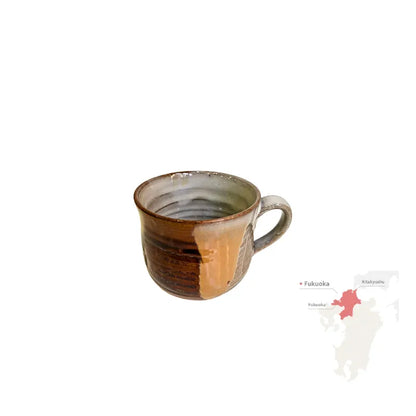 TAKATORI YAKI taza yunomi cerámica japonesa tradicional esmaltada Tohomura Touengama FUKUOKA 200 ml