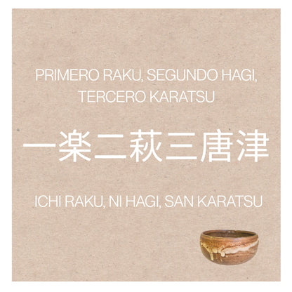 KARATSU YAKI matcha bol cuenco chawan Wa Nari SAGA 250 ml