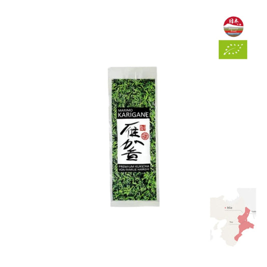PREORDEN TÉ VERDE KARIGANE kukicha orgánico 2026 familia HAYASHI MIE 100 g