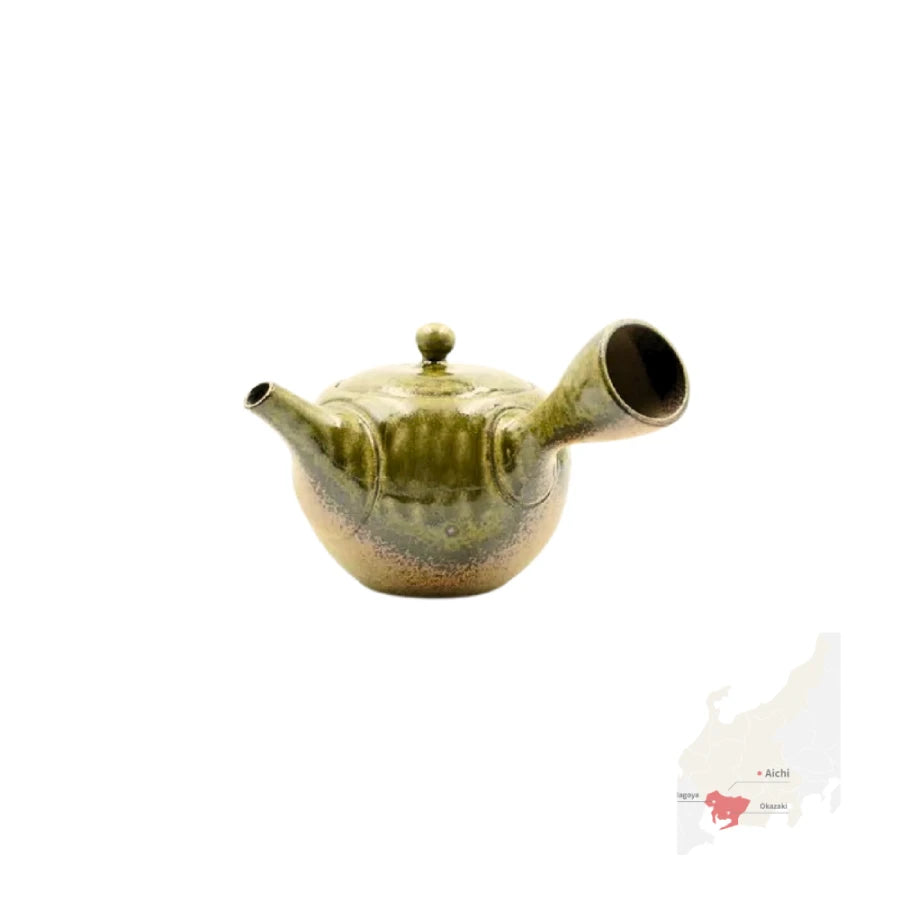 TOKONAME YAKI tetera japonesa artesanal yokode kyusu bicolor ISSHINGAMA 300 ml