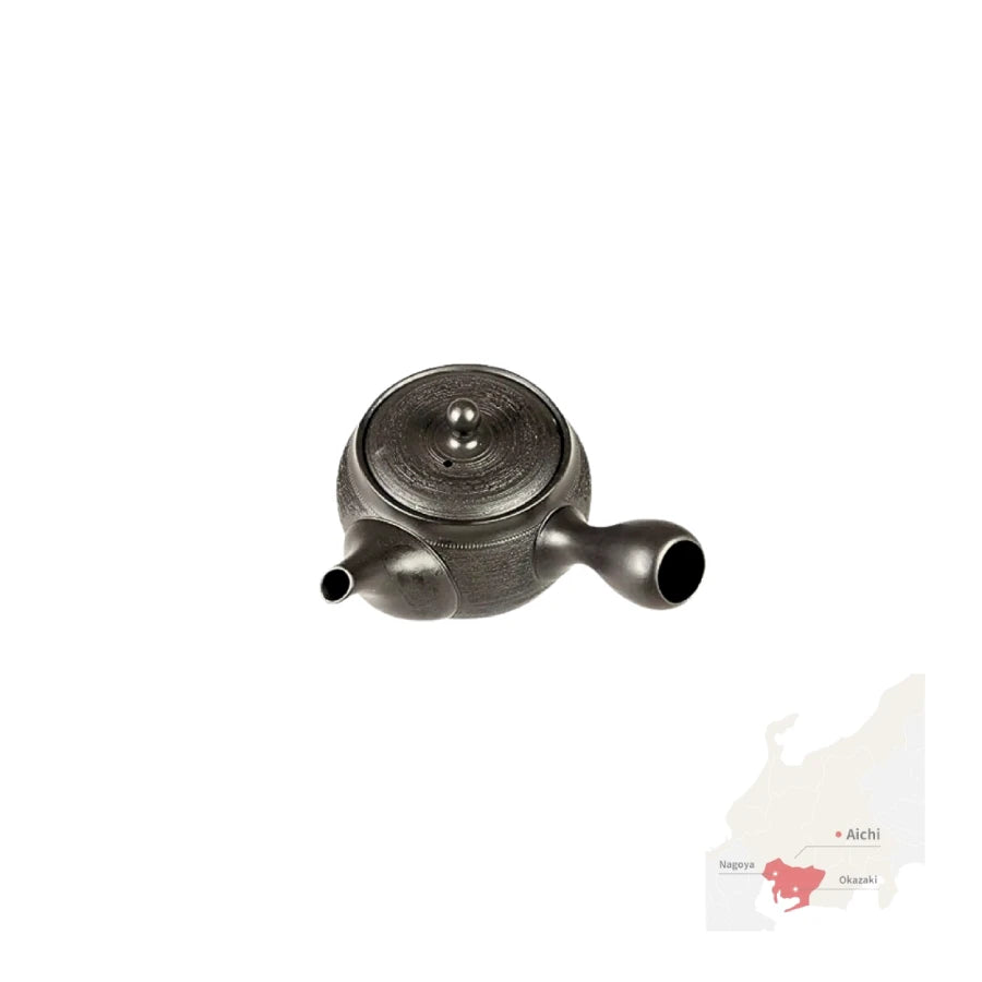 PREORDEN TOKONAME YAKI tetera japonesa yokode kyusu gyokkō NEGRO 340 ml