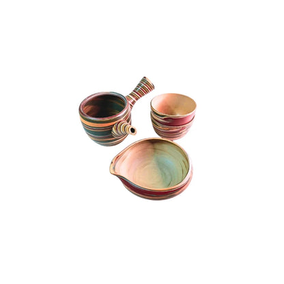 TOKONAME YAKI tetera japonesa yunomi cerámica nerikomi yokode kyusu SET