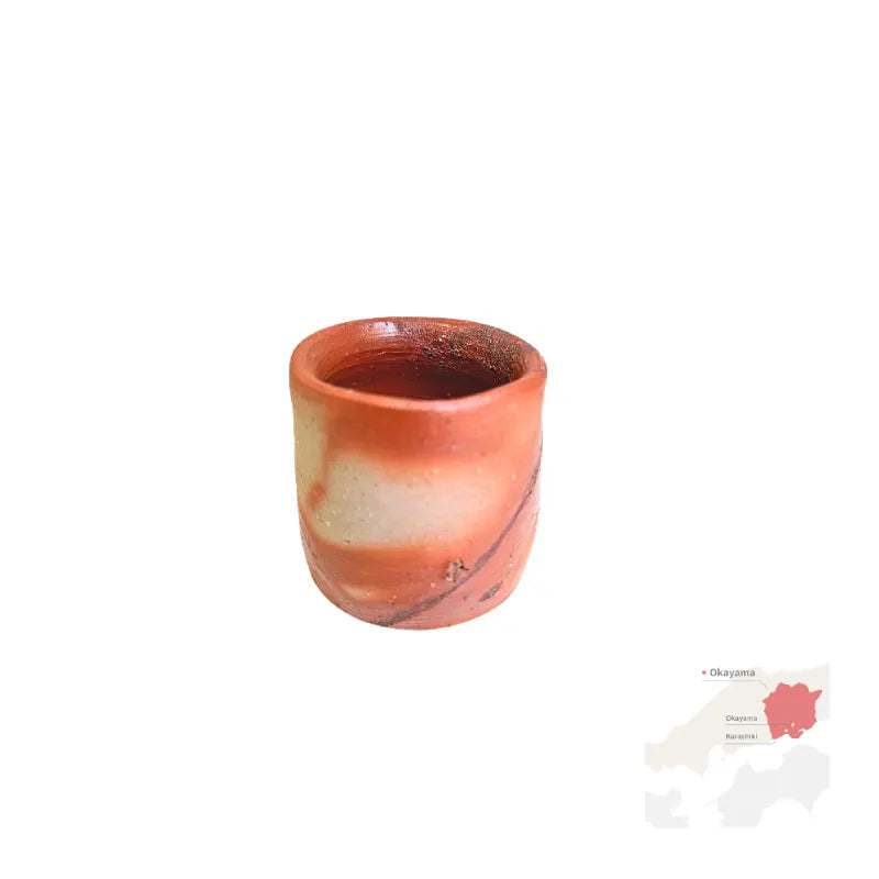 BIZEN YAKI vaso yunomi cerámica sin esmaltar HIDASUKI 100 ml