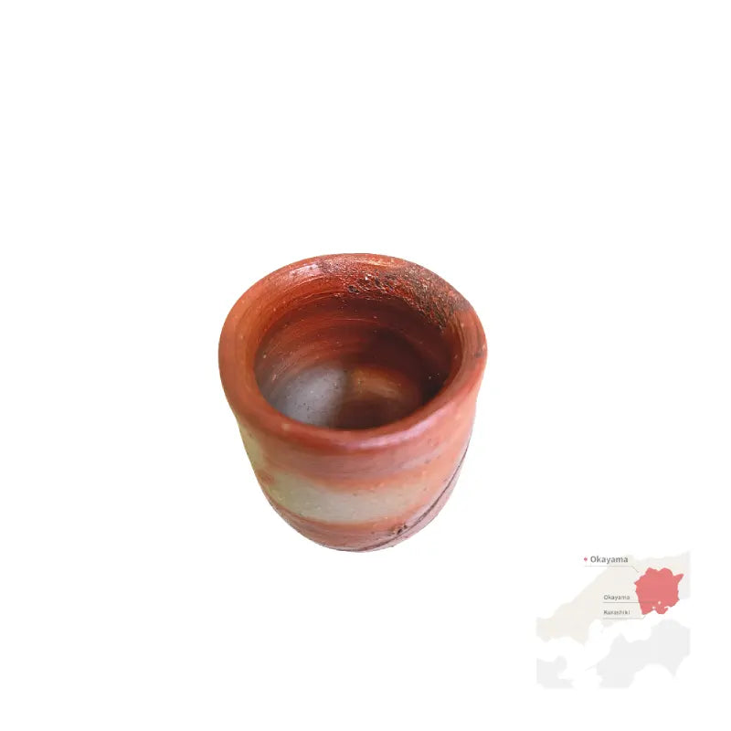 BIZEN YAKI vaso yunomi cerámica sin esmaltar HIDASUKI 100 ml