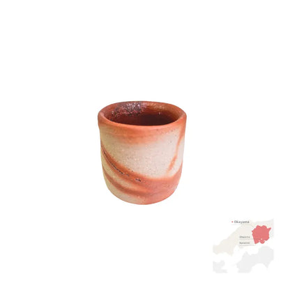 BIZEN YAKI vaso yunomi cerámica sin esmaltar HIDASUKI 100 ml
