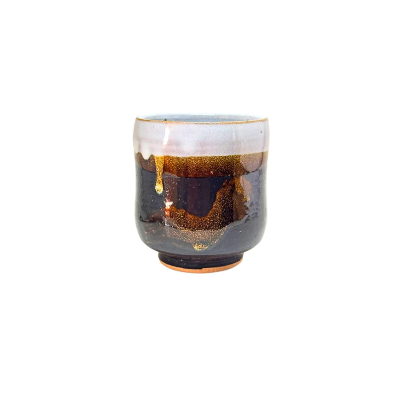 IWAMI YAKI vaso yunomi cerámica esmaltada tradicional 300 ml