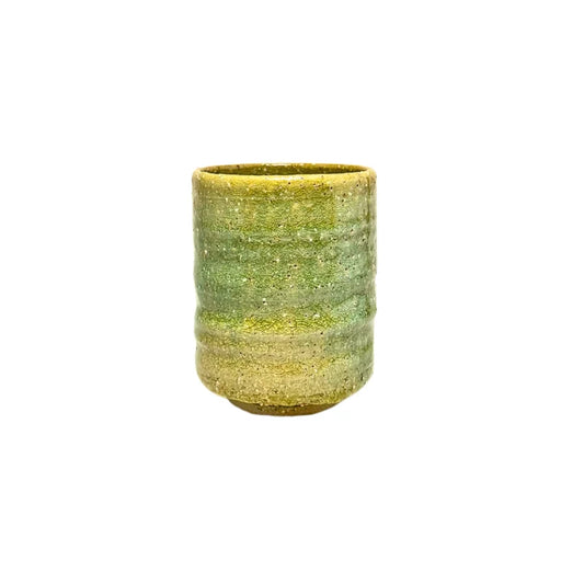SUSA YAKI vaso yunomi cerámica esmaltada craquelada DOUSEN TSUCHITANI 250 ml