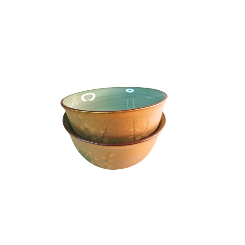 HASAMI YAKI vaso yunomi japonés sencha ume dorado NAGASAKI 125 ml