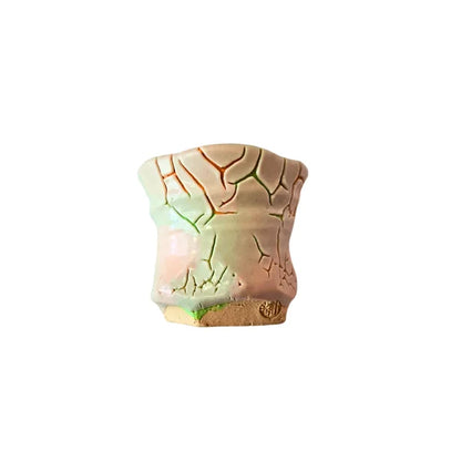 HAGI YAKI vaso yunomi guinomi sake cerámica esmaltada YUKIHISA FUTABA 100 ml