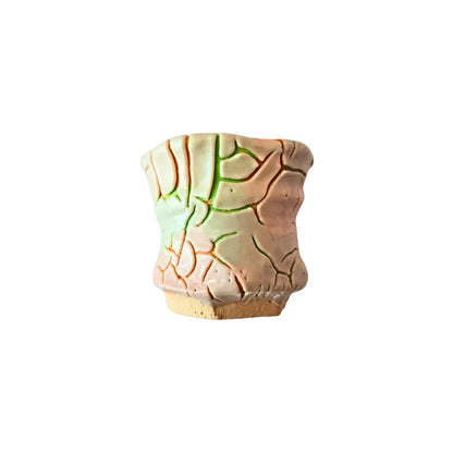 HAGI YAKI vaso yunomi guinomi sake cerámica esmaltada YUKIHISA FUTABA 100 ml