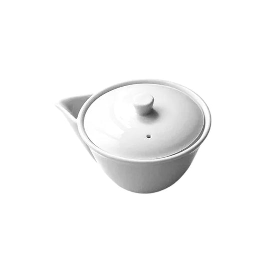 MINO YAKI tetera japonesa porcelana hohin SHIROI 270 ml