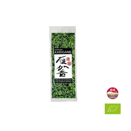 PREORDEN TÉ VERDE KARIGANE kukicha orgánico familia HAYASHI MIE 100 gr