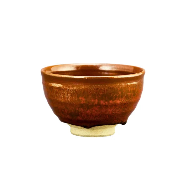 PREORDEN SETOYAKI MATCHA cuenco chawan tazón Tetsu Aka KATO HIROSHIGE 300 ml