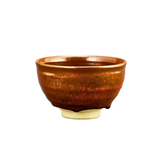 PREORDEN SETOYAKI MATCHA cuenco chawan tazón Tetsu Aka KATO HIROSHIGE 300 ml