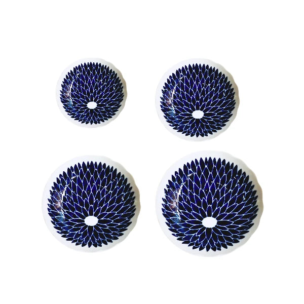 MINO YAKI vajilla japonesa porcelana artesanal KIKU