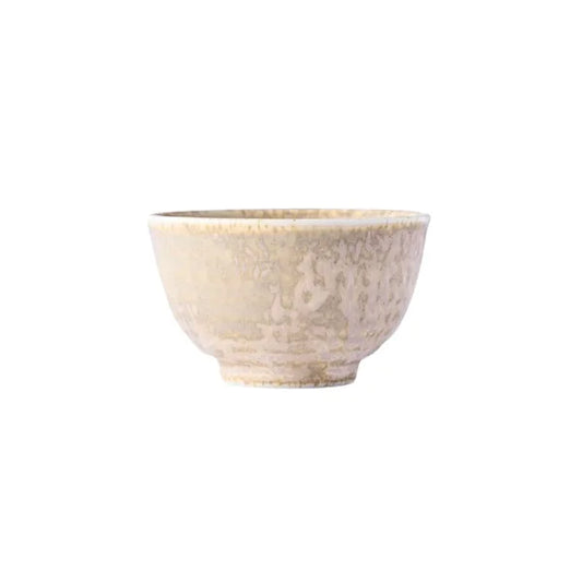 MINOYAKI yunomi cerámica beige texturizado 120 ml GIFU