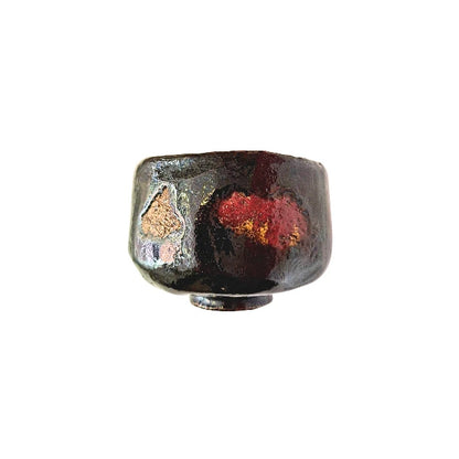 RAKU YAKI matcha chawan kuroraku bol tazón cerámica esmaltada 300 ml