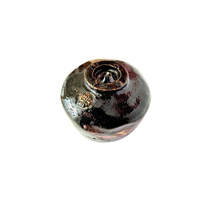 RAKU YAKI matcha chawan kuroraku bol tazón cerámica esmaltada 300 ml